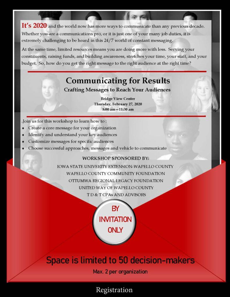 Storytelling Workshop Announced - Ottumwa Regional Legacy Foundation